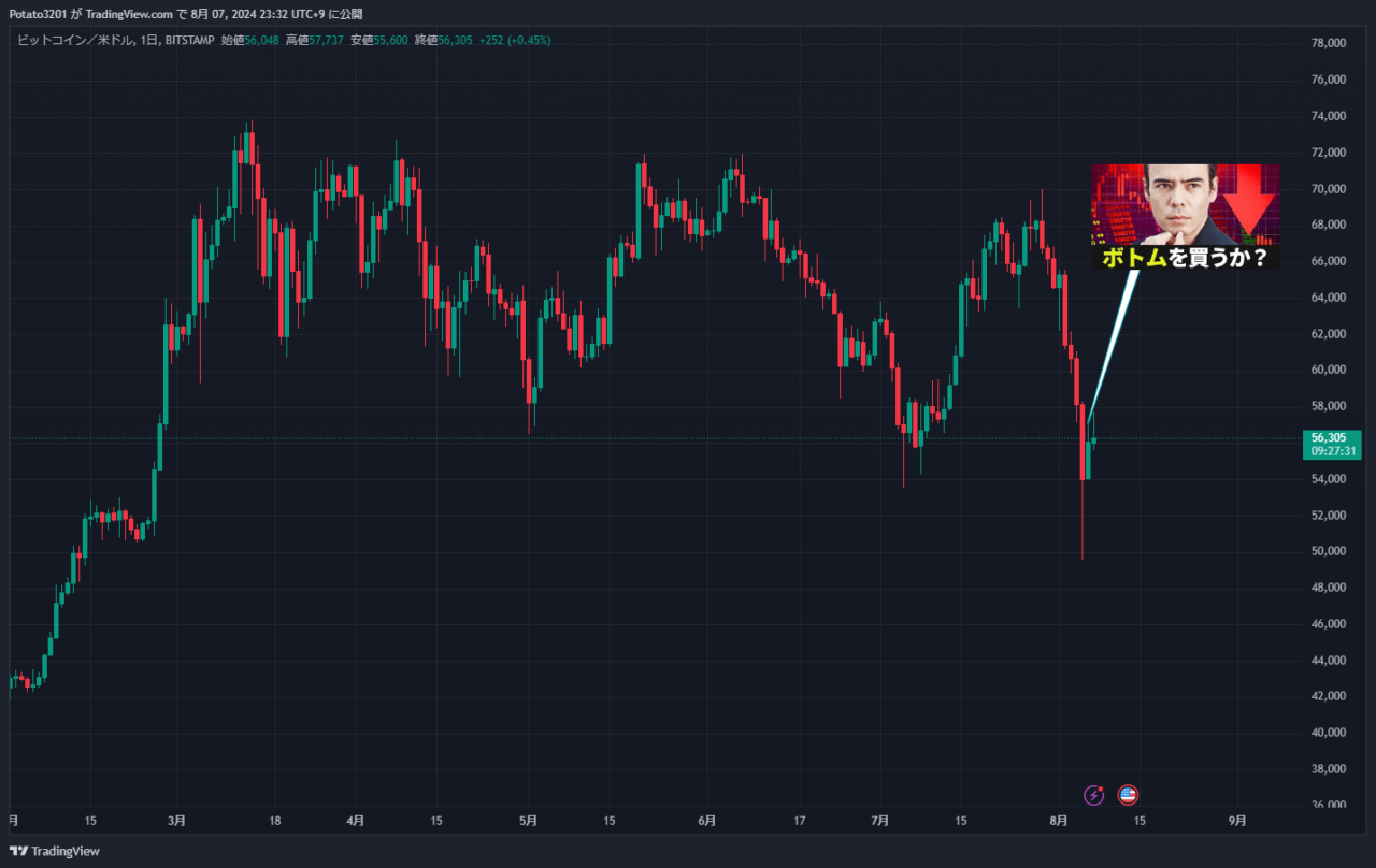ビットコインのチャート